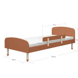 Single Bed w. safety rail SINGLE_BED 190 flexa-com.myshopify.com