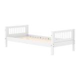 Single Bed with Crossbars, 90x200 cm, White SINGLE_BED 200 flexa-com.myshopify.com