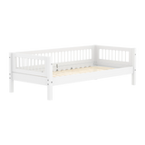 Single Bed with Crossbars and Safety Rail, 90x200 cm, White SINGLE_BED 200 flexa-com.myshopify.com