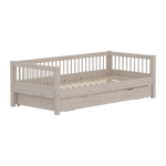 Single Bed with Guest Bed, 90x200 cm, Grey SINGLE_BED 200 flexa-com.myshopify.com