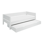 Single Bed with Pull-out Bed, 90x200 cm, White SINGLE_BED 200 flexa-com.myshopify.com