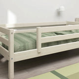 Single Bed with Safety Rail, 90x200 cm, White SINGLE_BED 200 flexa-com.myshopify.com