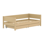 Single Bed with Storage, 90x200 cm, Sand SINGLE_BED 200 flexa-com.myshopify.com