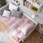 Single Bed with Storage, 90x200 cm, White/Oak SINGLE_BED 200 flexa-com.myshopify.com