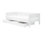 Single Bed with Storage, 90x200 cm, White SINGLE_BED 200 flexa-com.myshopify.com