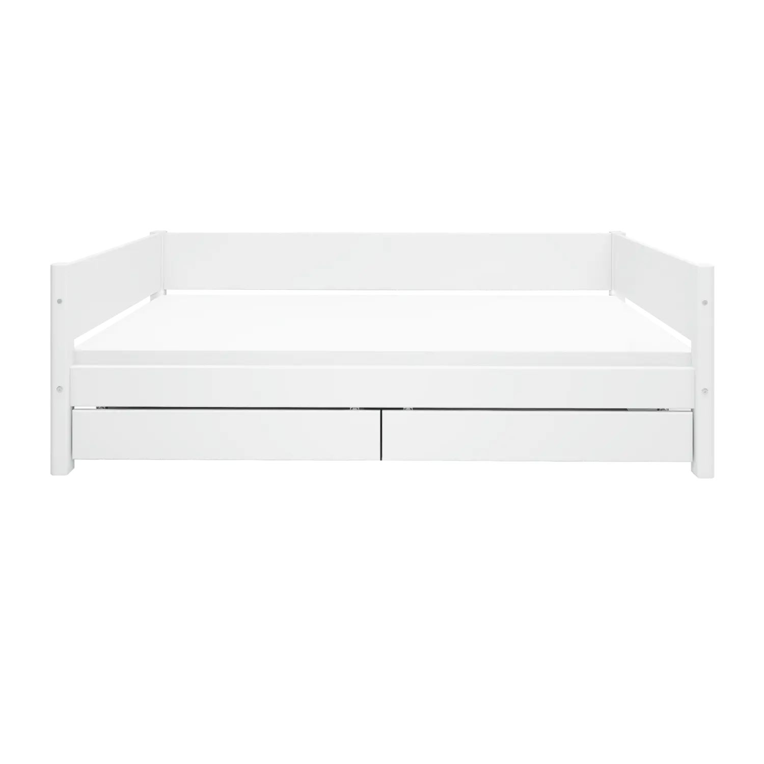Single Bed with Storage, 90x200 cm, White SINGLE_BED 200 flexa-com.myshopify.com