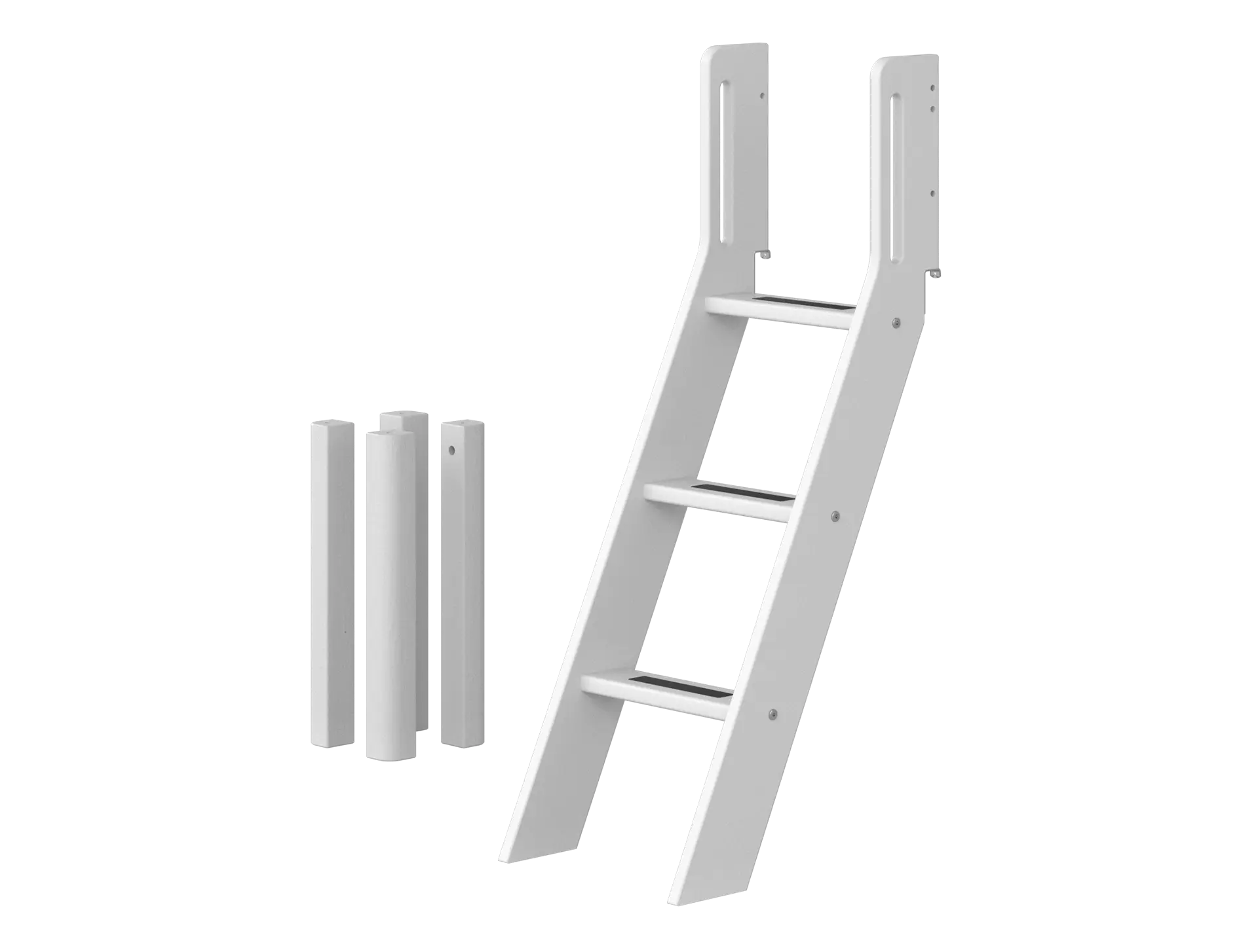 Slanting Ladder and Legs for High Bed 120 cm, White LADDER_LEGS ACTIVE flexa-com.myshopify.com