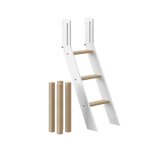 Slanting Ladder and Legs for High Bed 120 cm, White/Oak LADDER_LEGS ACTIVE flexa-com.myshopify.com