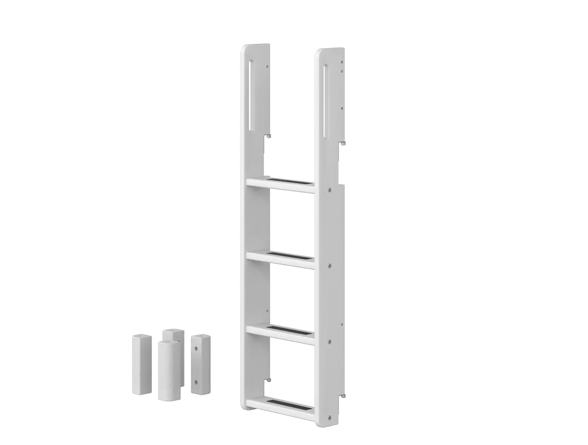 Straight Ladder and Legs for Bunk Bed 154 cm, White LADDER_LEGS ACTIVE flexa-com.myshopify.com