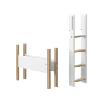 Straight Ladder and Legs for High Bed 143 cm, 90 cm, White/Oak LADDER_LEGS ACTIVE flexa-com.myshopify.com