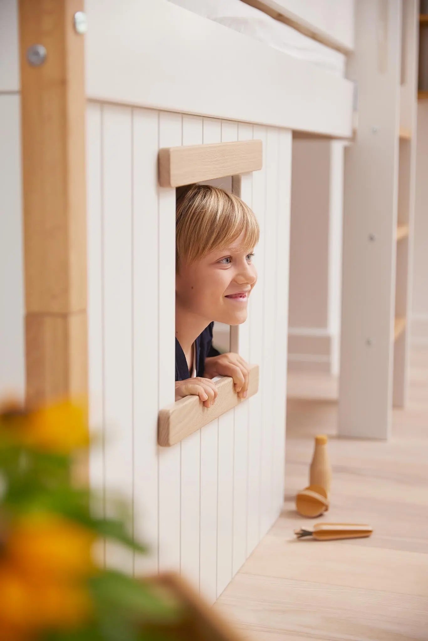 Treehouse Bed Fronts, Oak frame, WHITE & NOR ACCESSORIES ACTIVE flexa-com.myshopify.com