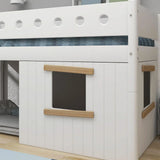 Treehouse Bed Fronts, Oak frame, WHITE & NOR ACCESSORIES ACTIVE flexa-com.myshopify.com