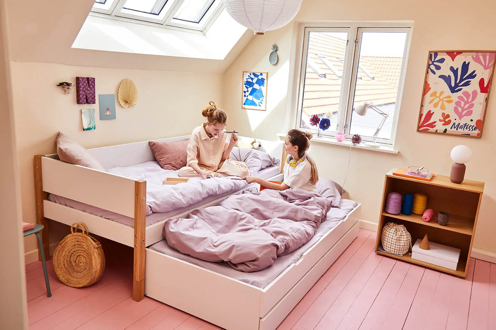 Trundle Pull-out Bed, 90x190 cm, White ACCESSORIES 190 flexa-com.myshopify.com
