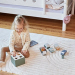 Wooden Shape Sorting box, 10 pcs, Handpainted, Green PLAY ACTIVE flexa-com.myshopify.com