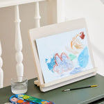 Wooden Tabletop Art Easel, Handpainted, Grey PLAY ACTIVE flexa-com.myshopify.com